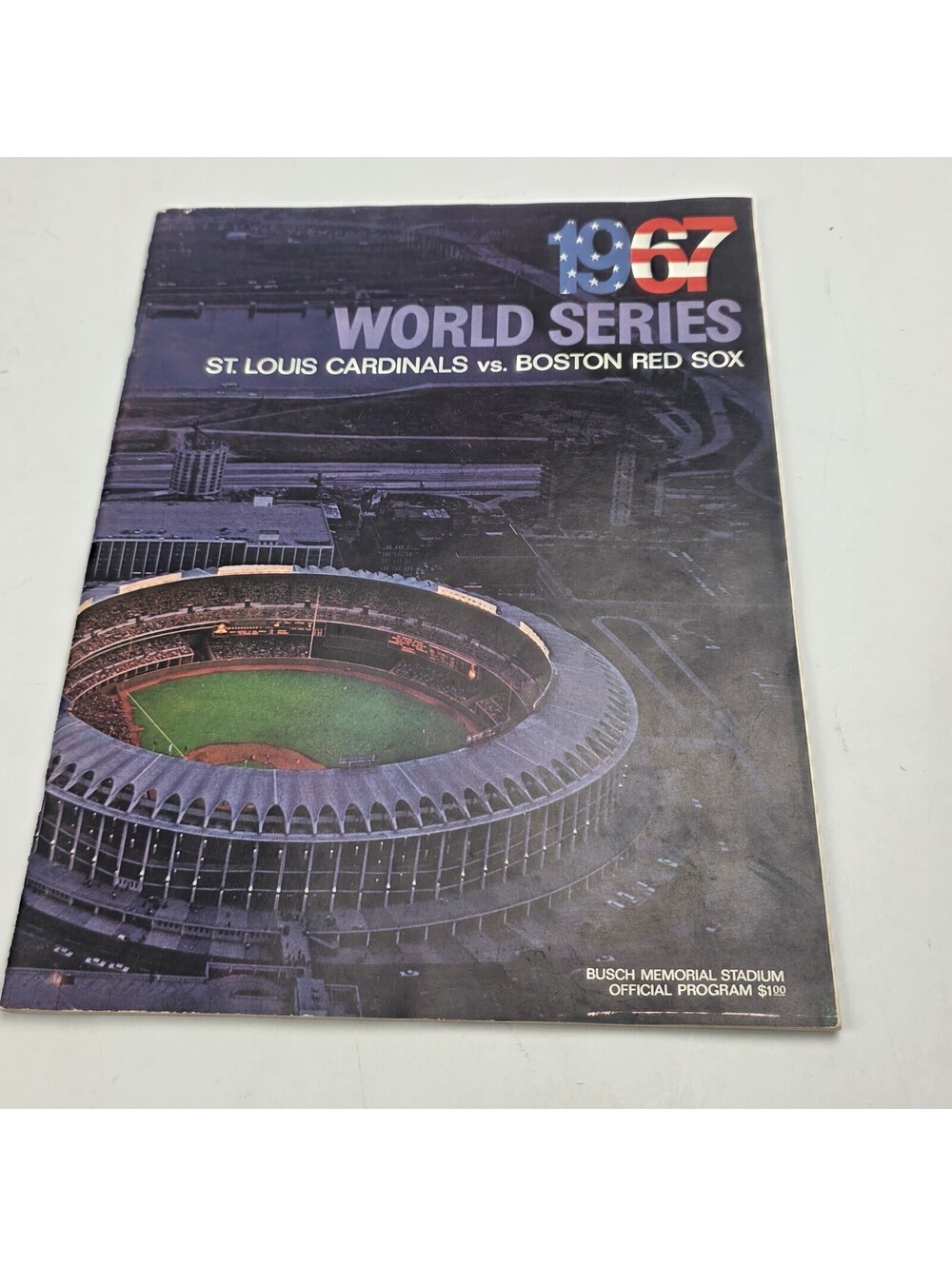 1967 World Series baseball program St. Louis Cardinals Boston Red Sox